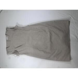 Calvin Klein Women's Tan Short Sleeve Career Sheath Pencil Dress Size 10